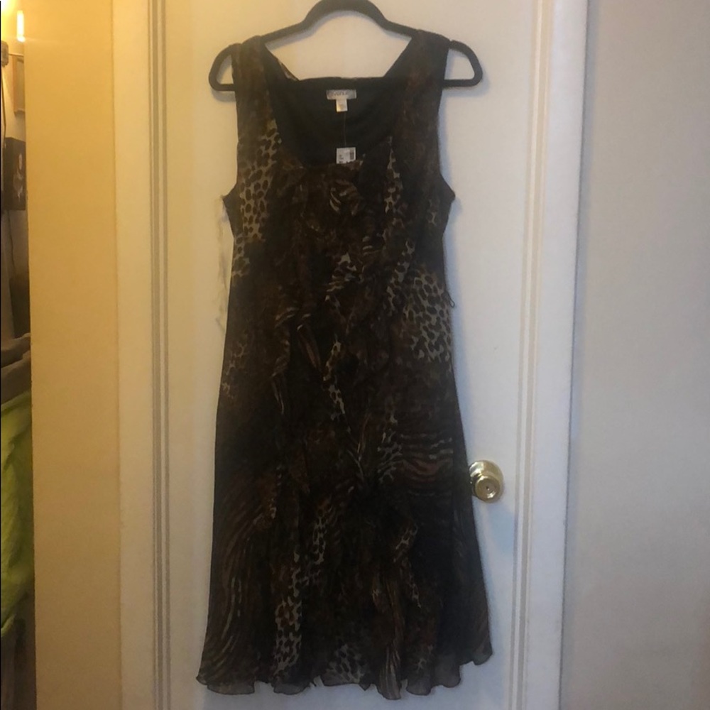 Animal print tank dress